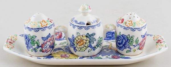 Condiment Set on Stand
